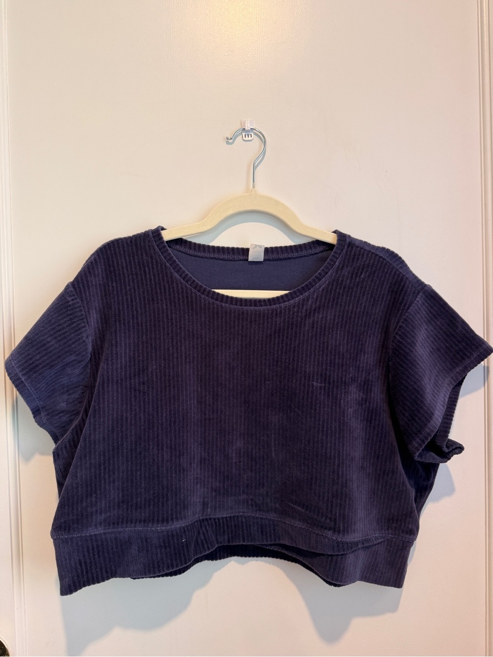 Old Navy Dark Navy Corduroy Cropped Tank